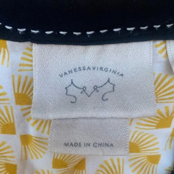 Anthropologie Yellow and Black Blouse - Picture 2 of 7